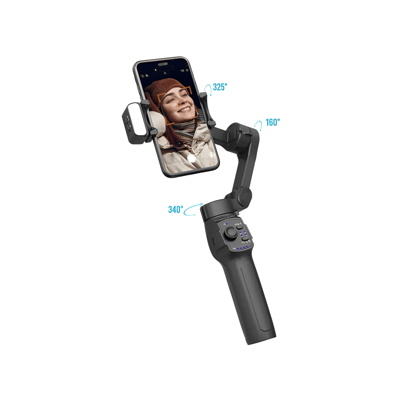 Porodo 3axis Gimbal with magnetic fill light