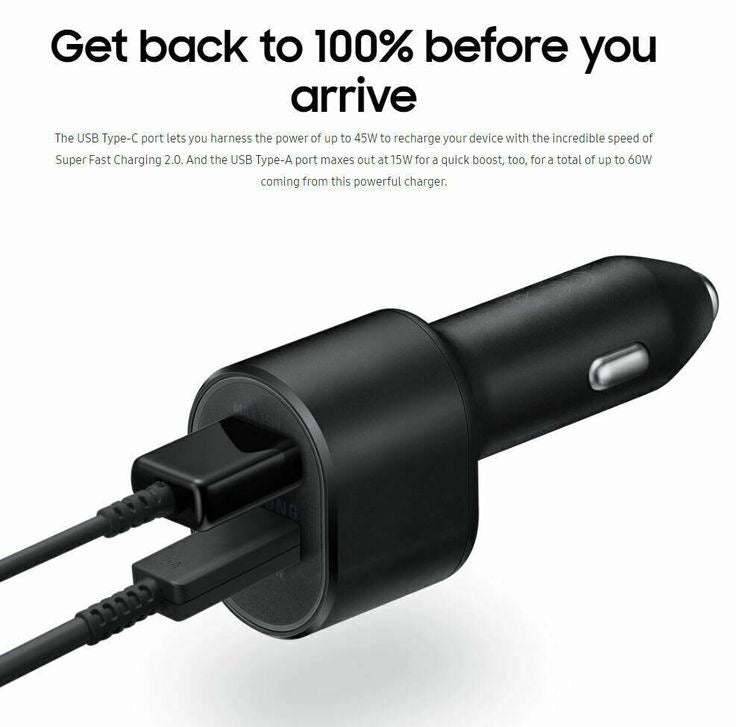 Samsung 25W+15W Car Charger